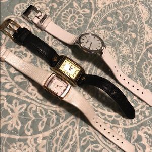 3 Leather Watches Skagen Kenneth Cole, MichaelKors